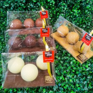 Les balles de golf praliné